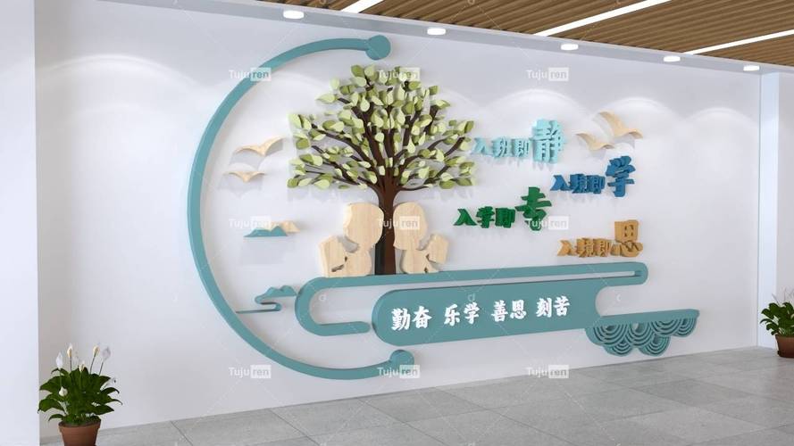 学校班级宣传栏文化墙创意设计效果图